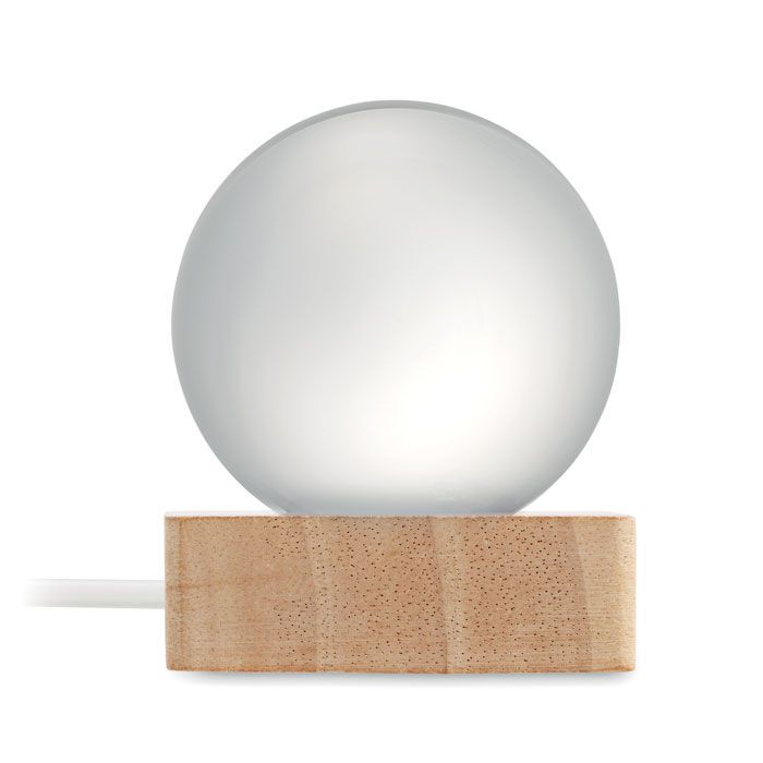 LED-Glaskugel LIGHT - holz-312