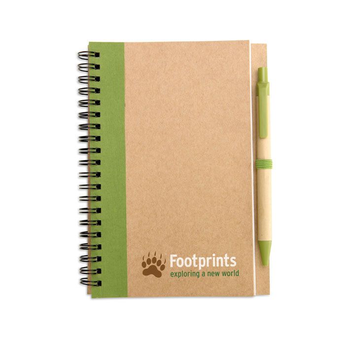 Recycelter Notizblock SONORA PLUS - limette-427