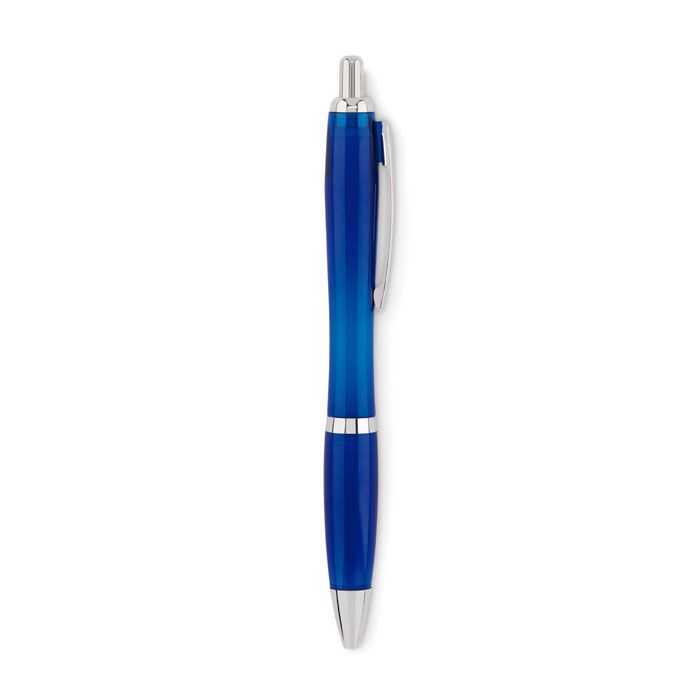 Druckkugelschreiber RPET RIO RPET - transparent blau-718