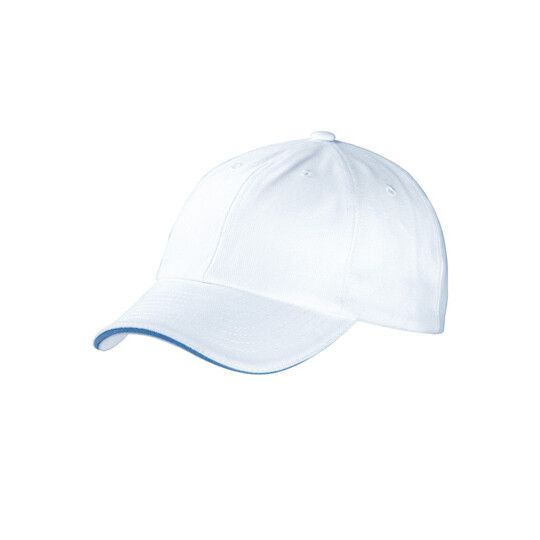 6-Panel Raver Sandwich Cap - white - aqua-716