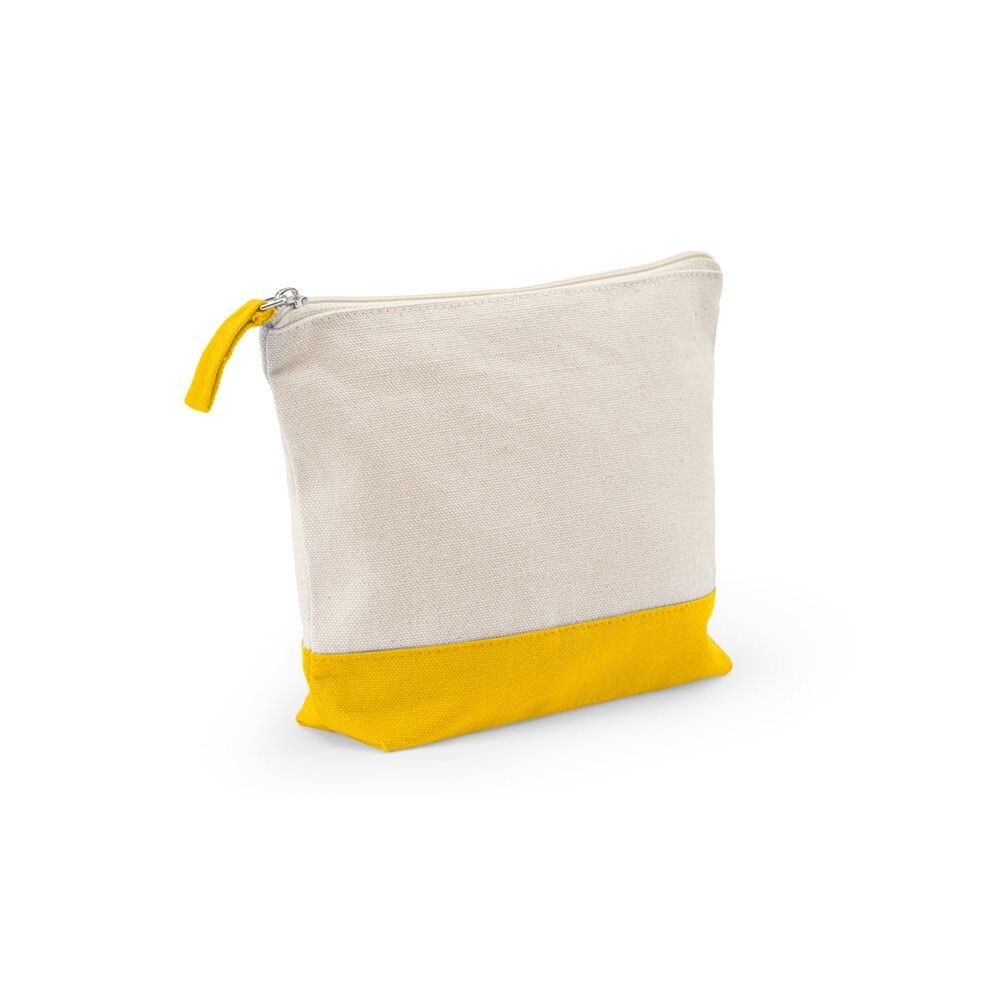 DAPHNE Kosmetiktasche aus 100 % Baumwolle (340 g/m²), zweifarbig - gelb-912