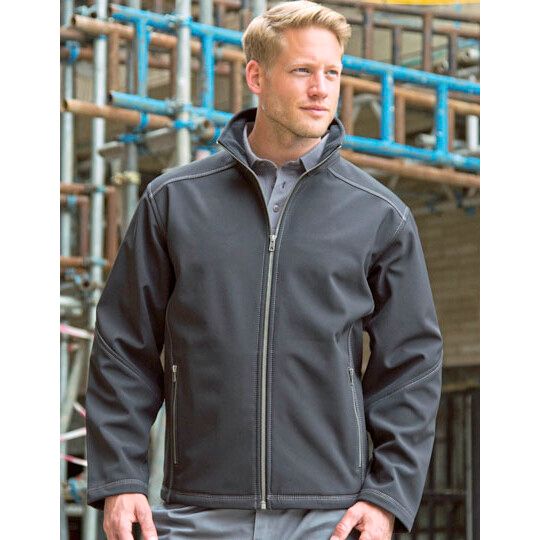 Men´s Treble Stitch Softshell Jacket - black-777