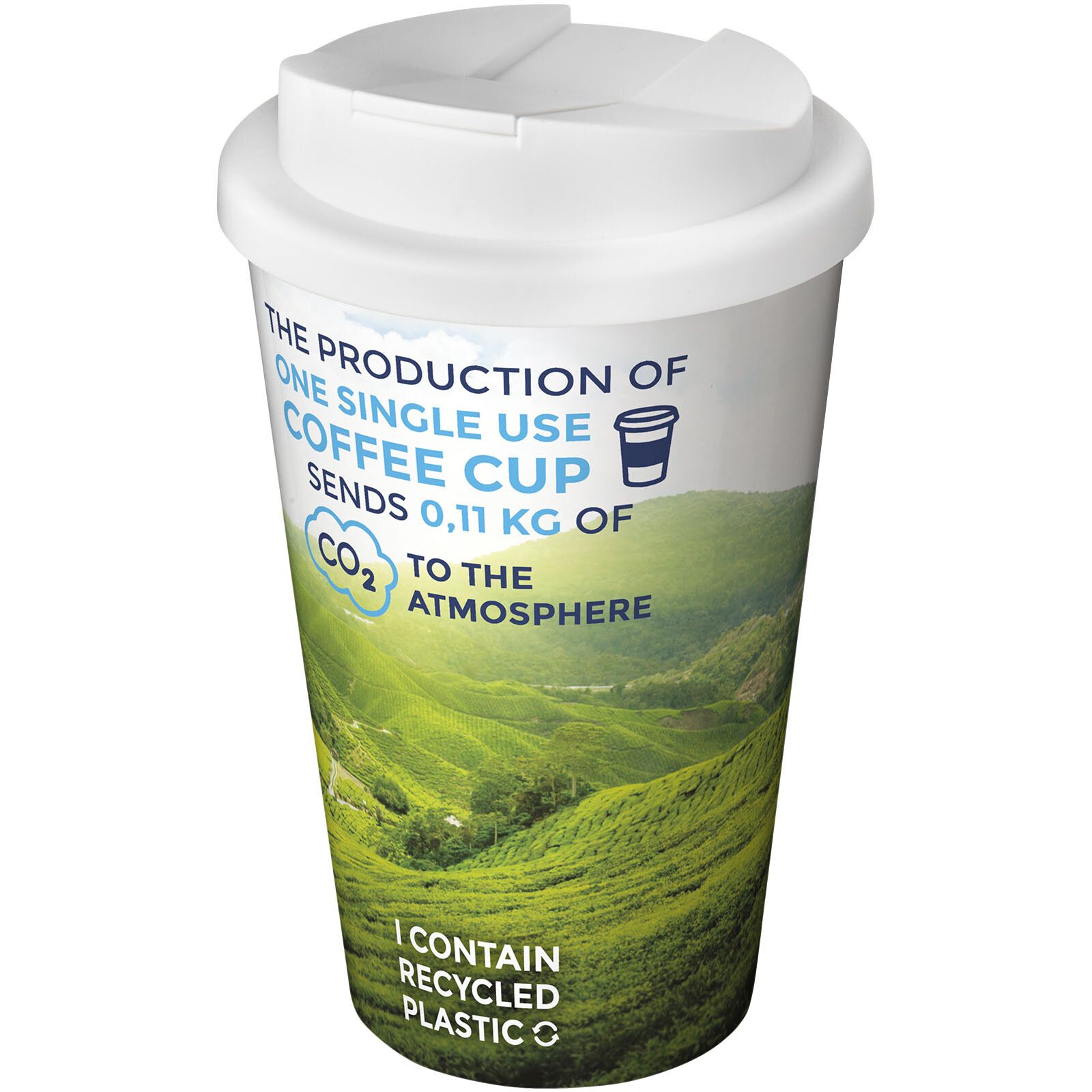 Brite-Americano 350 ml Isolierbecher mit auslaufsicherem Schraubverschluss - weiss-224