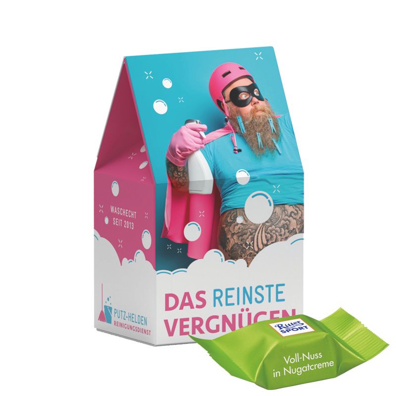 Standbodenbox, Ritter SPORT Schokowürfel Vollnuss Nougatcreme-527