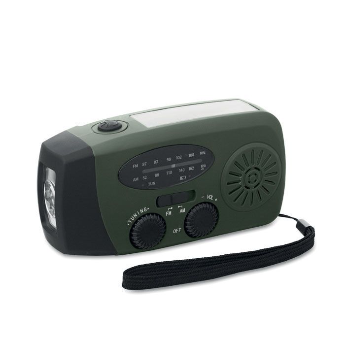 AM/FM Radio mit Taschenlampe ONDA - dunkelgrün-545