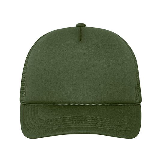 5 Panel Retro Mesh Cap - dark olive - dark olive-186