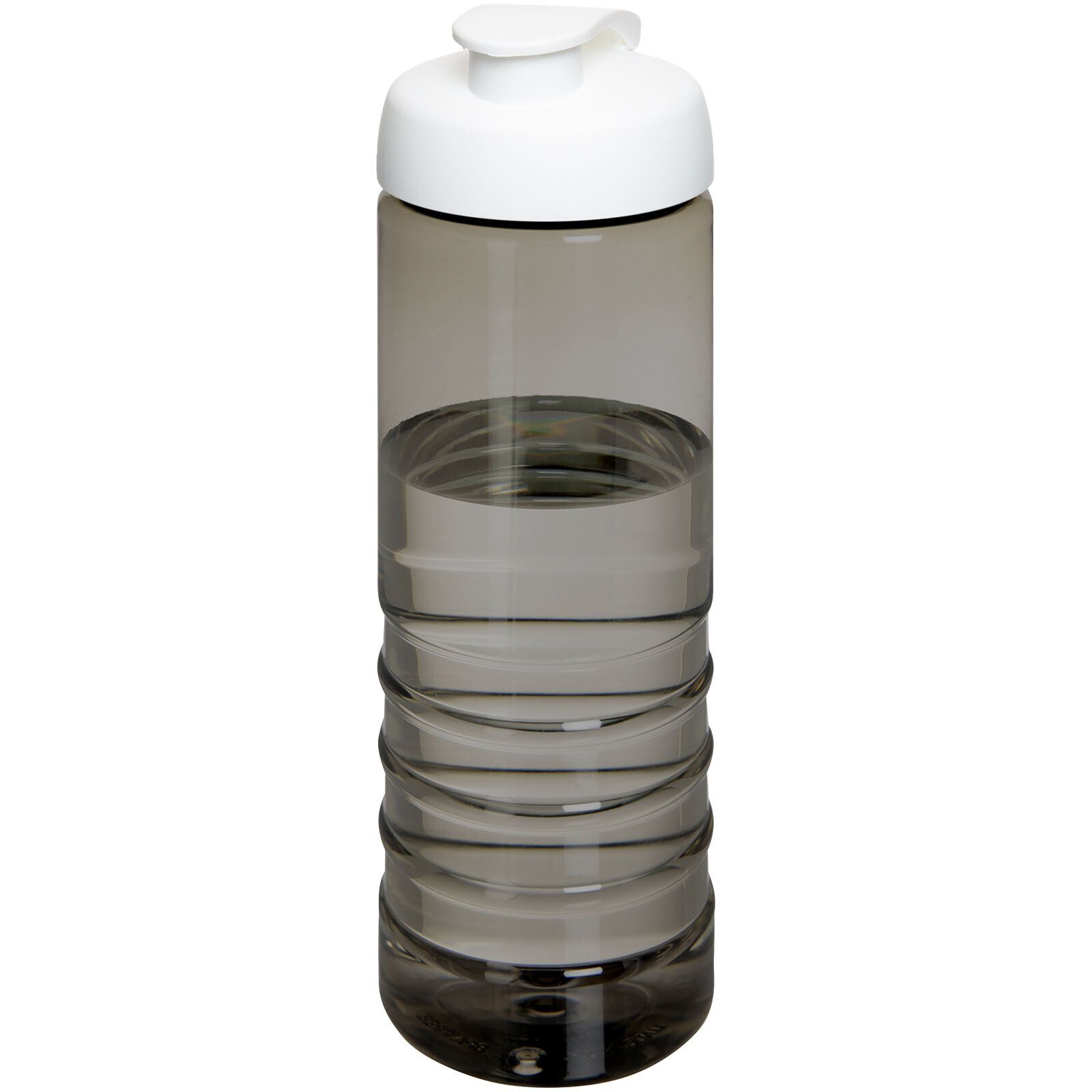 H2O Active Eco Treble 750 ml Sportflasche mit Stülpdeckel - kohle -  weiss-934