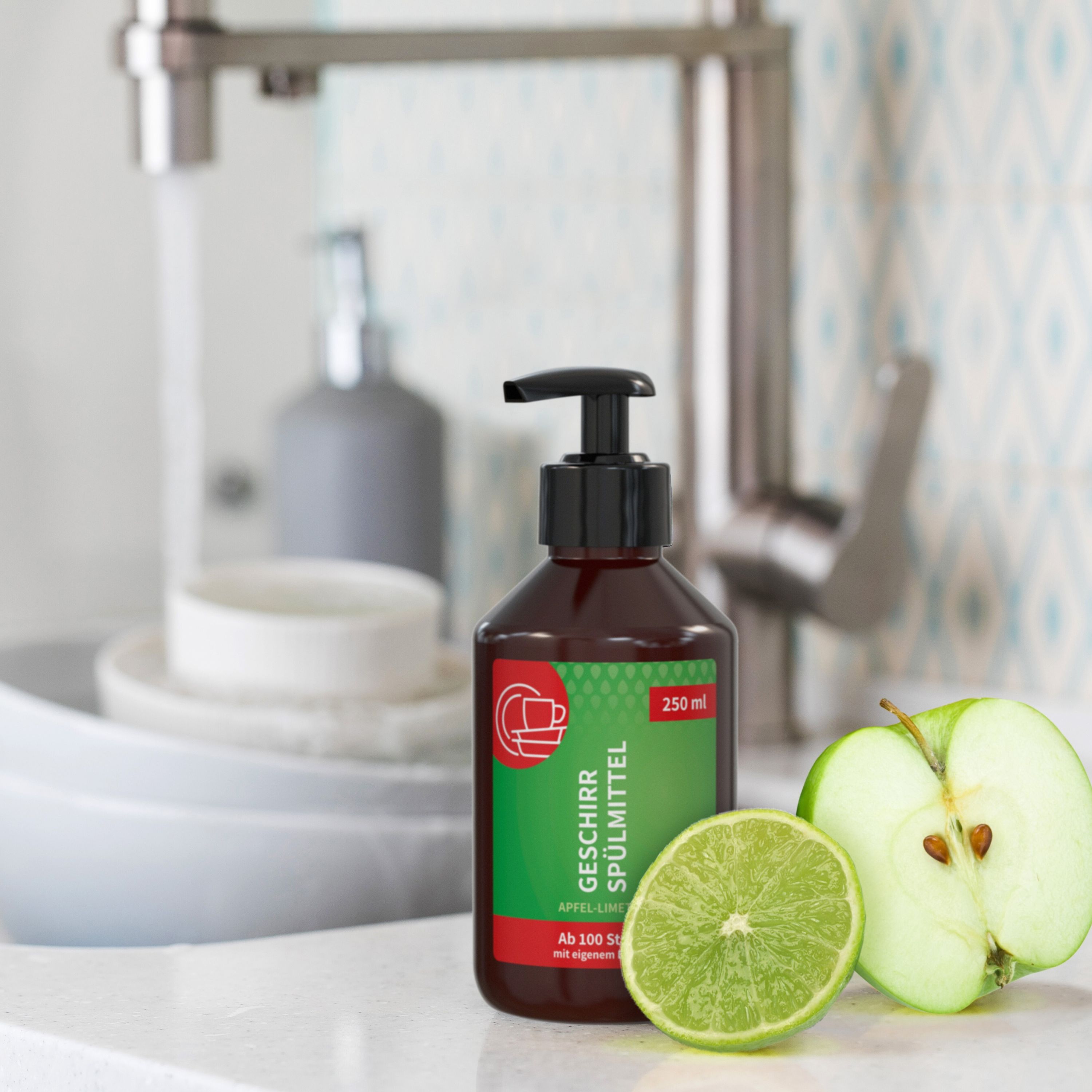 250 ml Spender Hand-Geschirrspülmittel Body Label-583