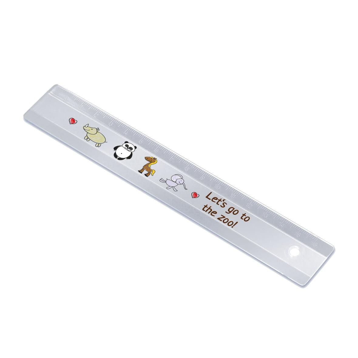 Lineal 16 cm - transparent-397