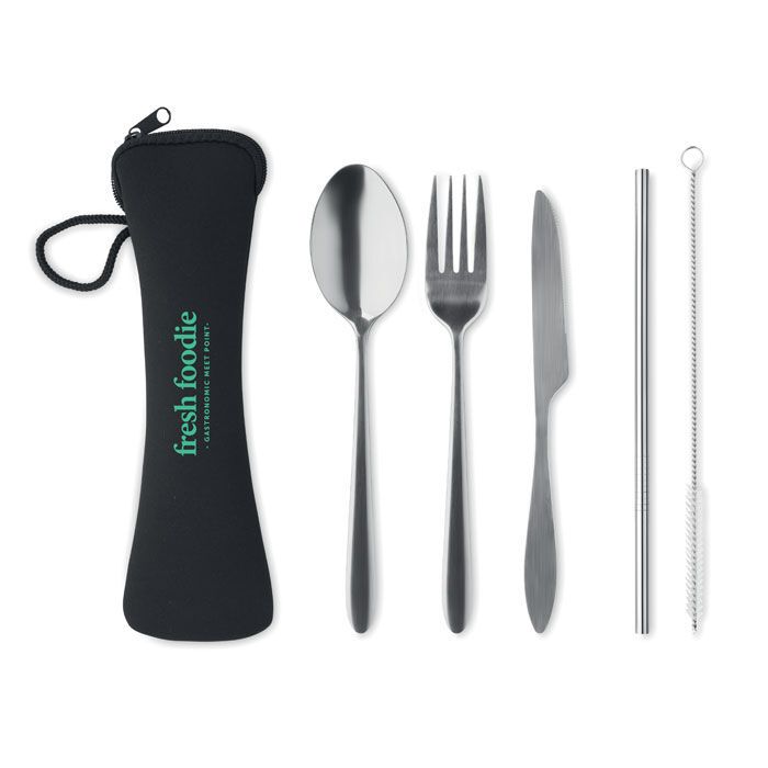 Besteck-Set Edelstahl 5 SERVICE - schwarz-212