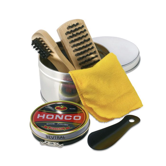 Schuhputz-Set TORTON - silber glänzend-237