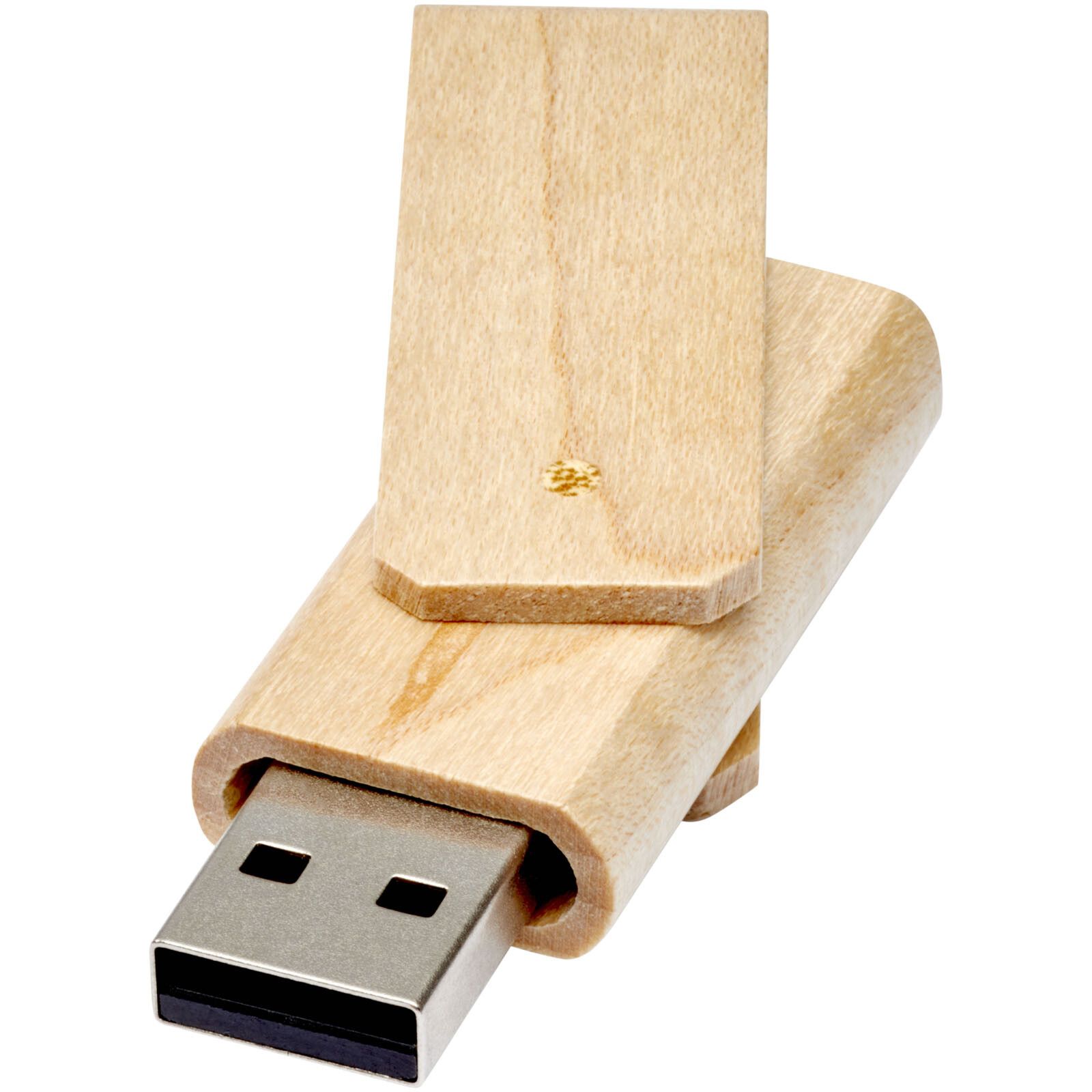 Twister USB Stick aus Holz - hellbraun - 8 GB-605