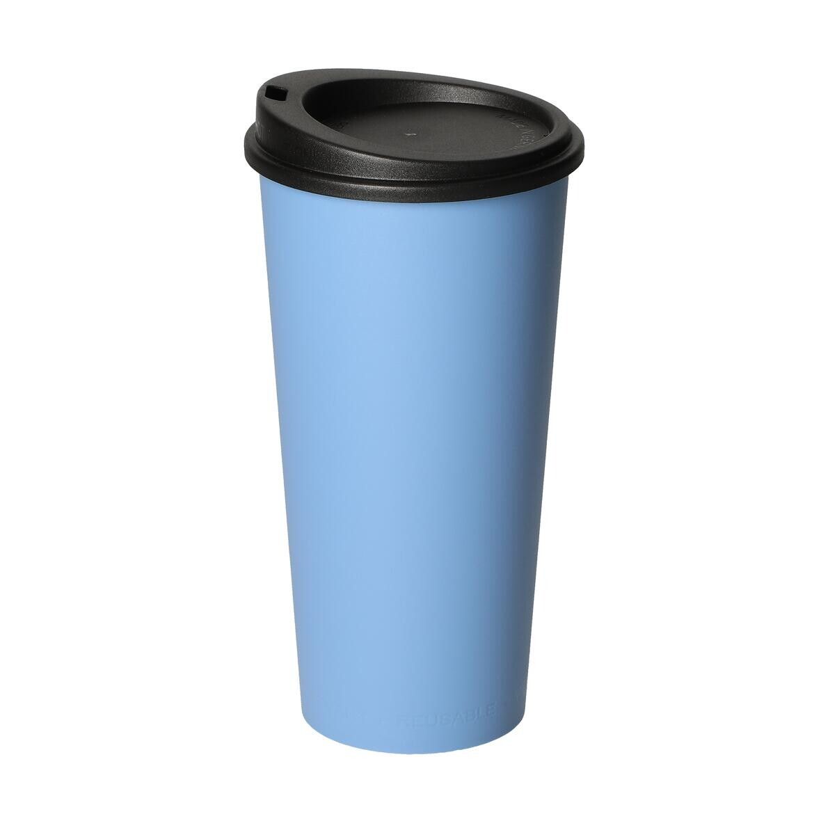 Kaffeebecher ToGo, 0,4 l - beständiges braun - schwarz-291