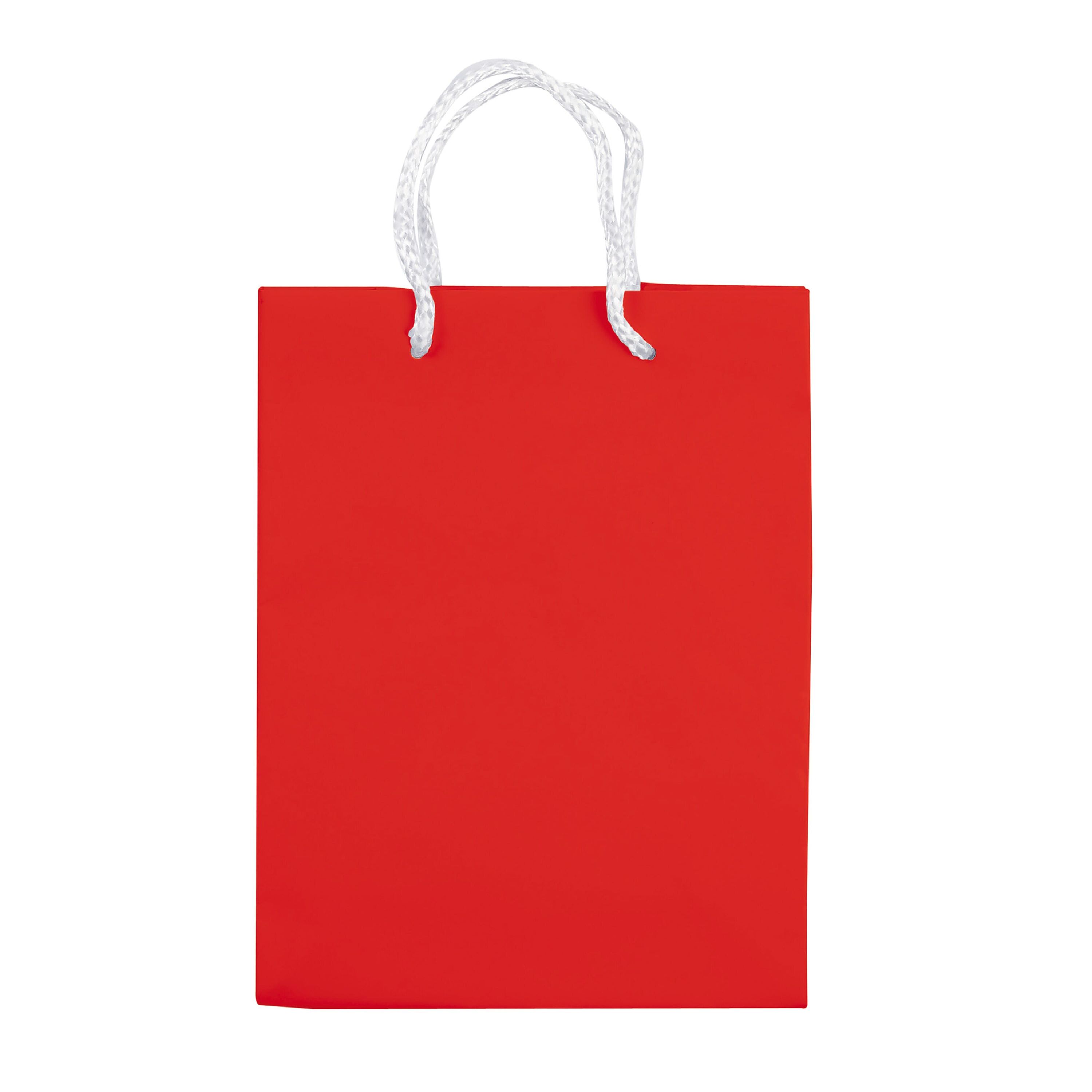 Laminierte Papiertasche, klein - rot-881