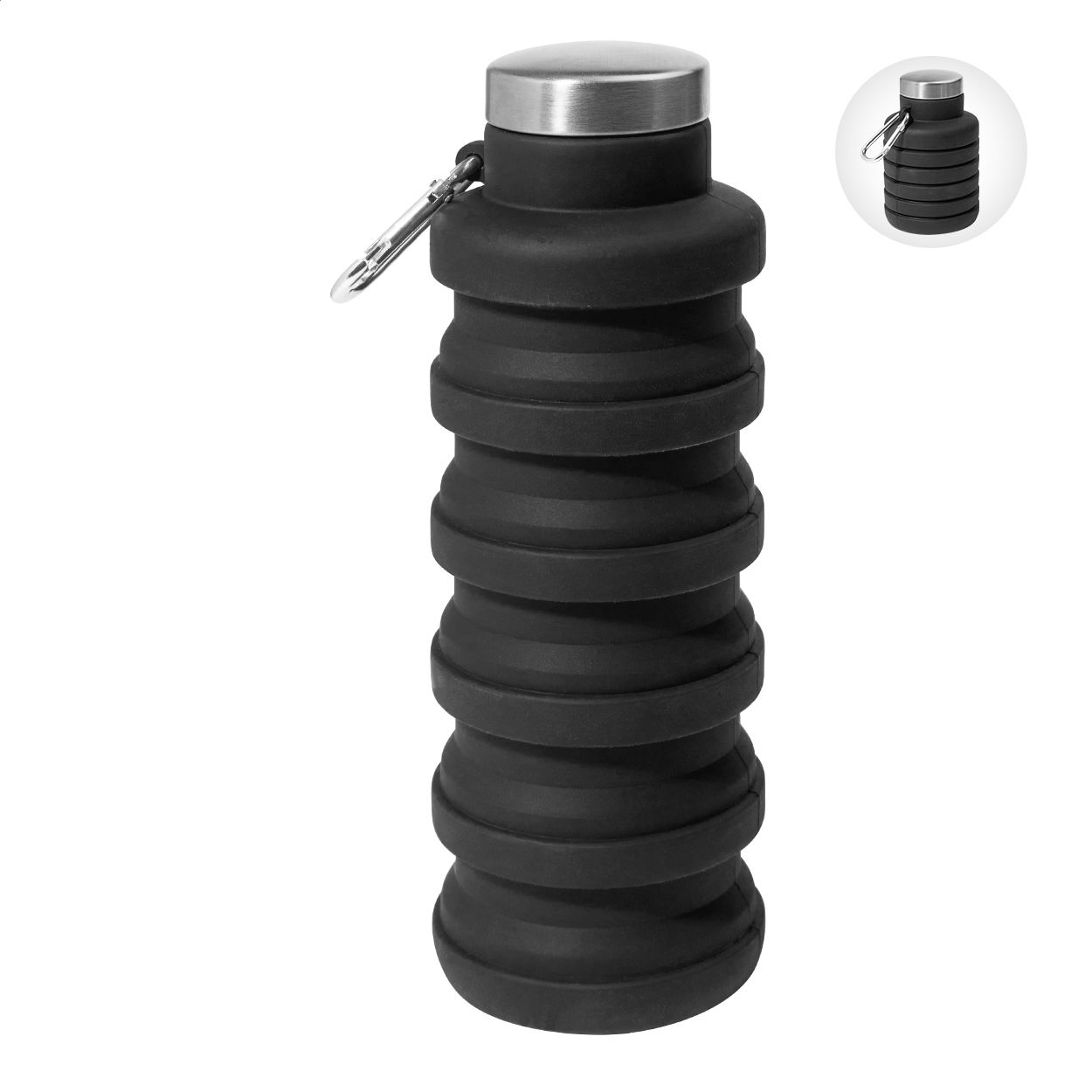 Colsip Faltbare Flasche, - schwarz-326