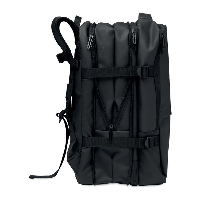 Erweiterbarer RPET-Rucksack XJUST - schwarz-781