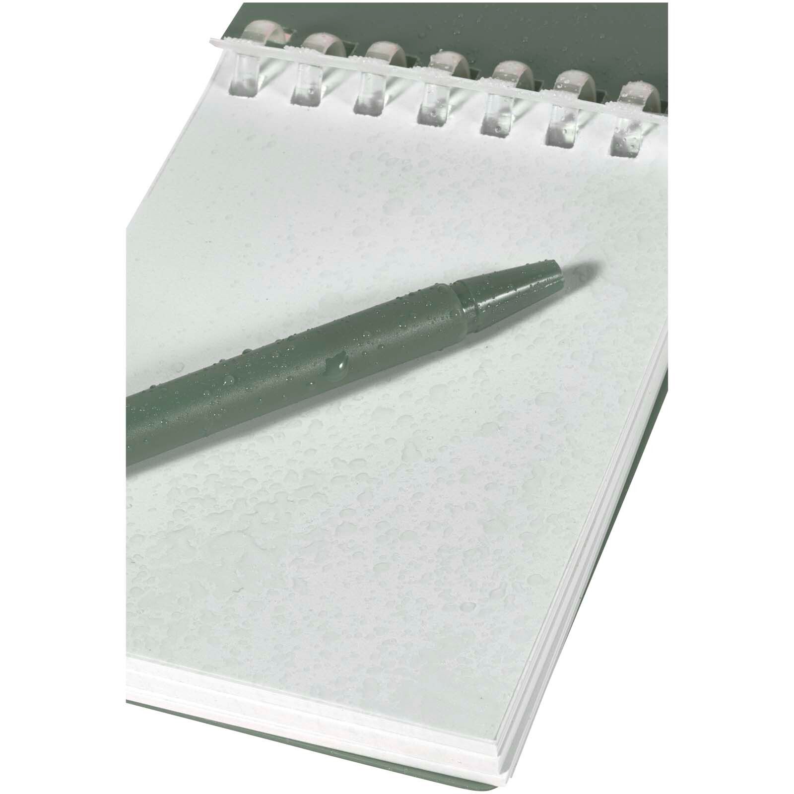 Lig Mini Recyceltes Outdoor-Softcover Notizbuch und Kugelschreiber Set (schwarze Mine) - heather grün-87