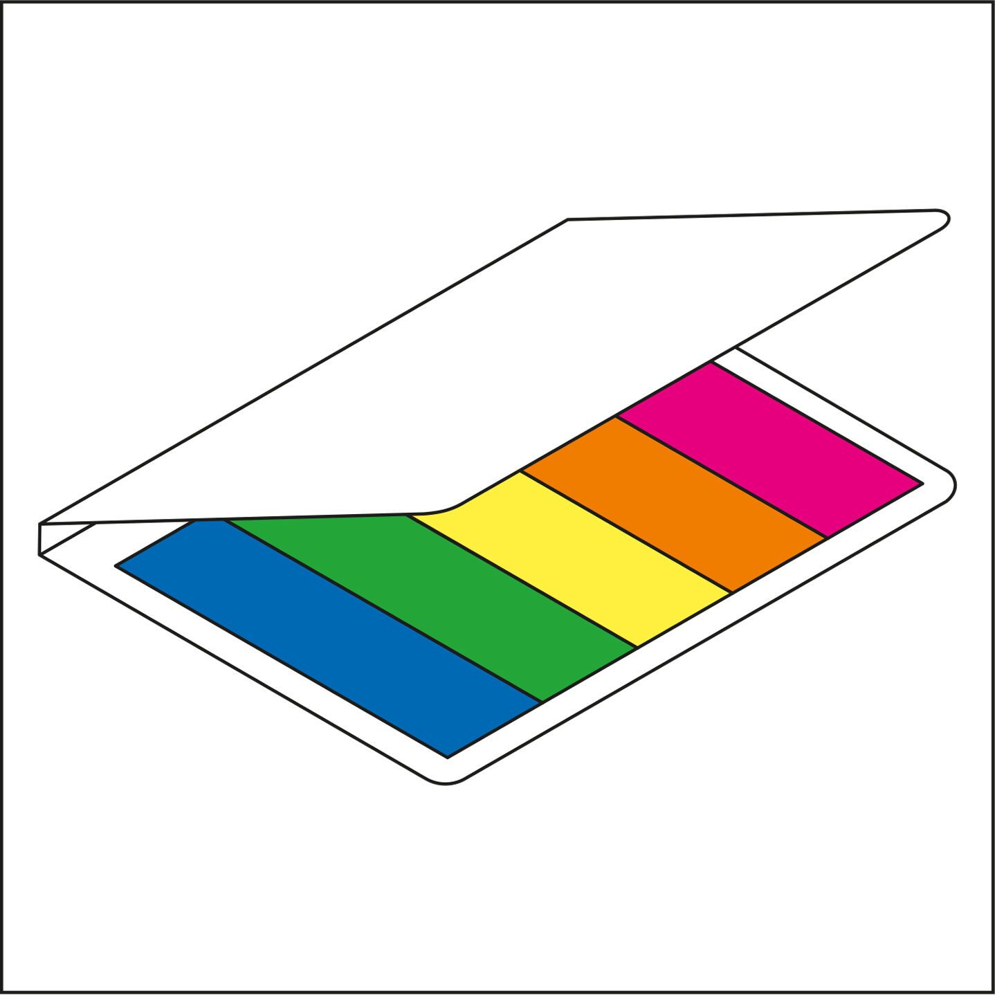 Haftmarker-Set Memo-Card, Filmmarker, matt-617