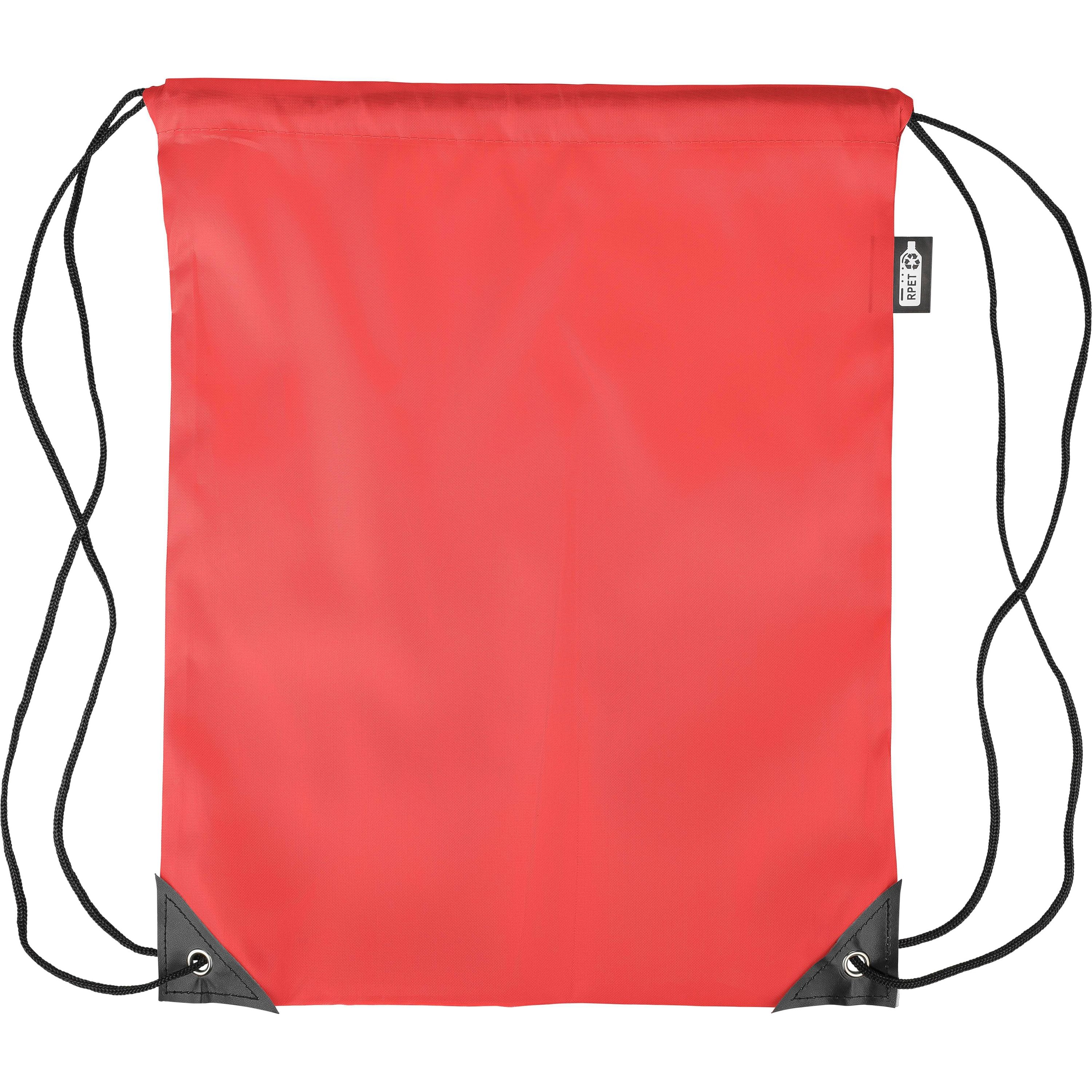 rPET 210D Polyester Rucksack mit Kordelzug Calix - rot-213