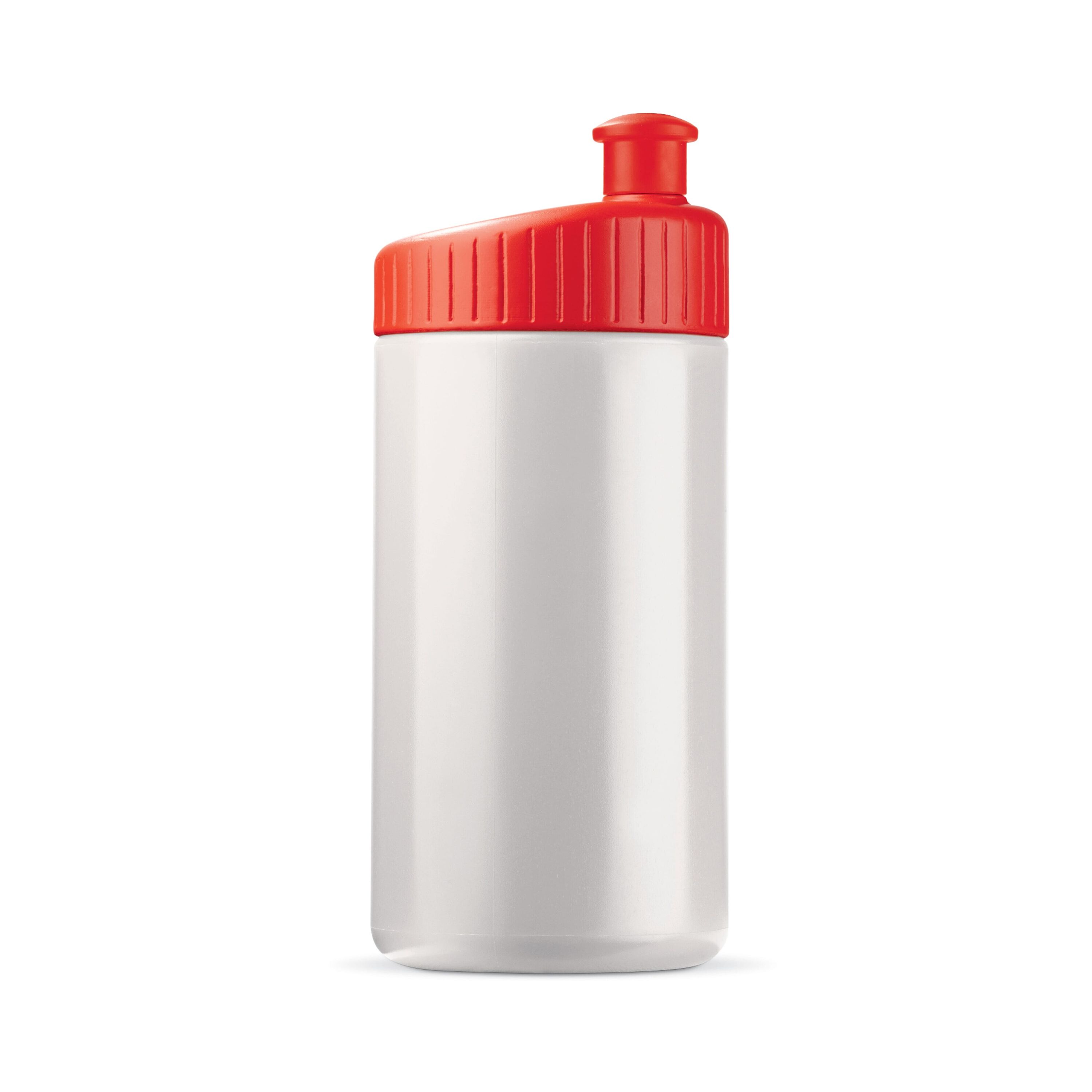 Sportflasche Design 500ml - weiss  -  rot-706