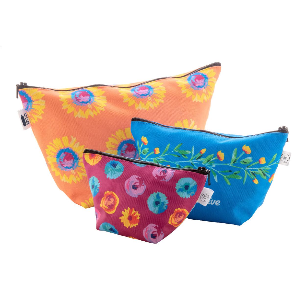 Individuelle Kosmetiktasche CreaBeauty Trapeze L - schwarz-456