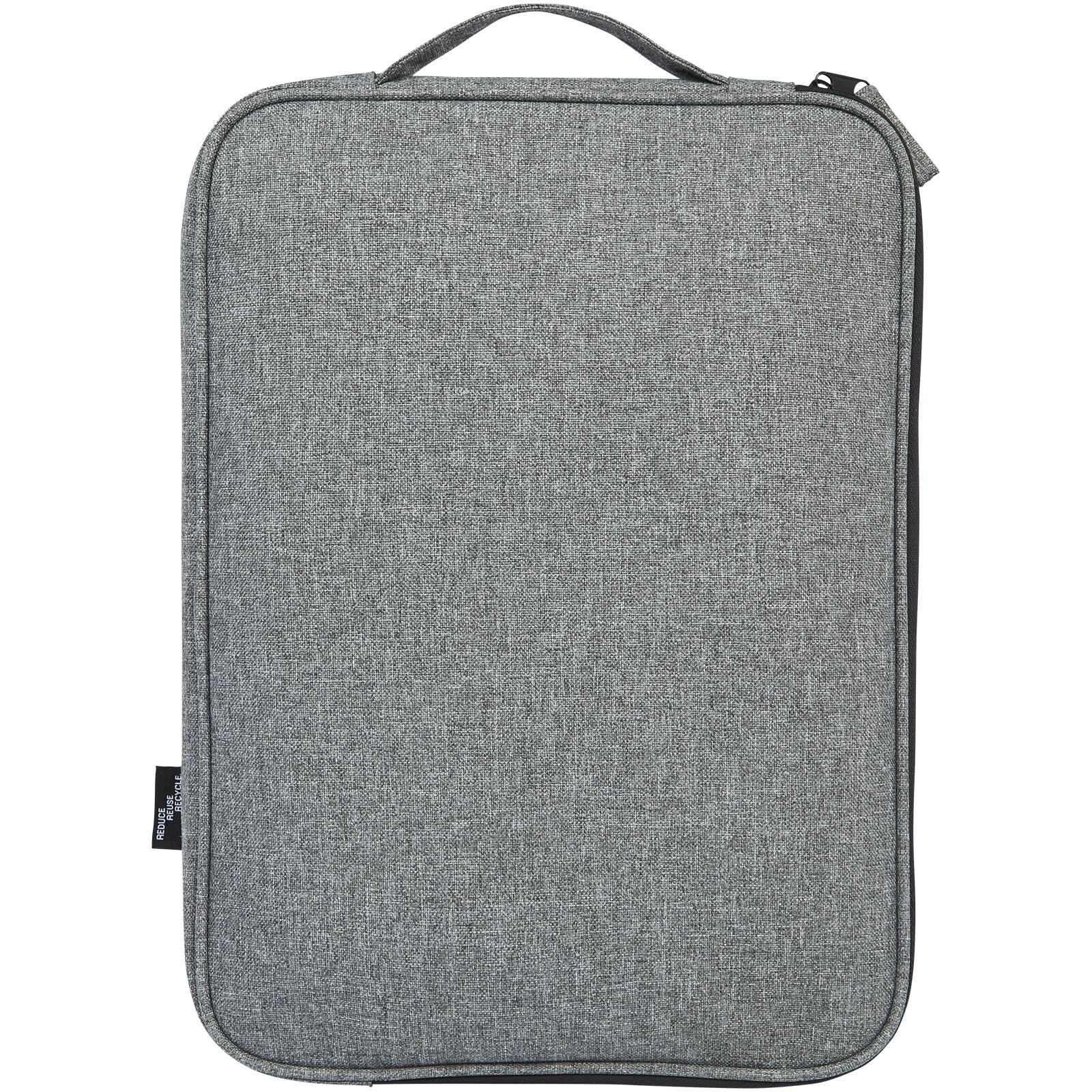 Reclaim 14" GRS recycelte Laptophülle 2,5 L - schwarz -  heather grau-448