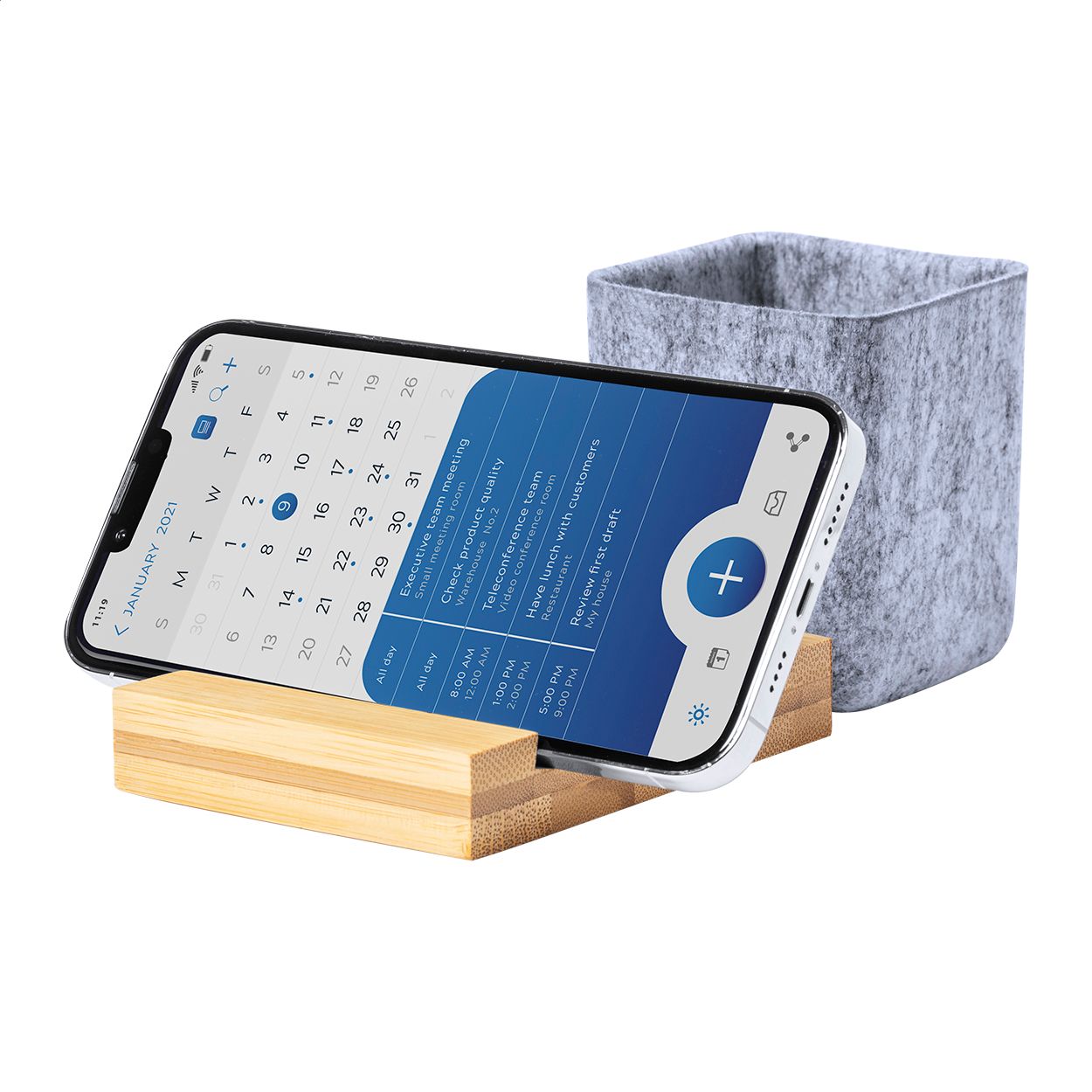 Schreibtisch-Organizer Firdex - natur - grau-576
