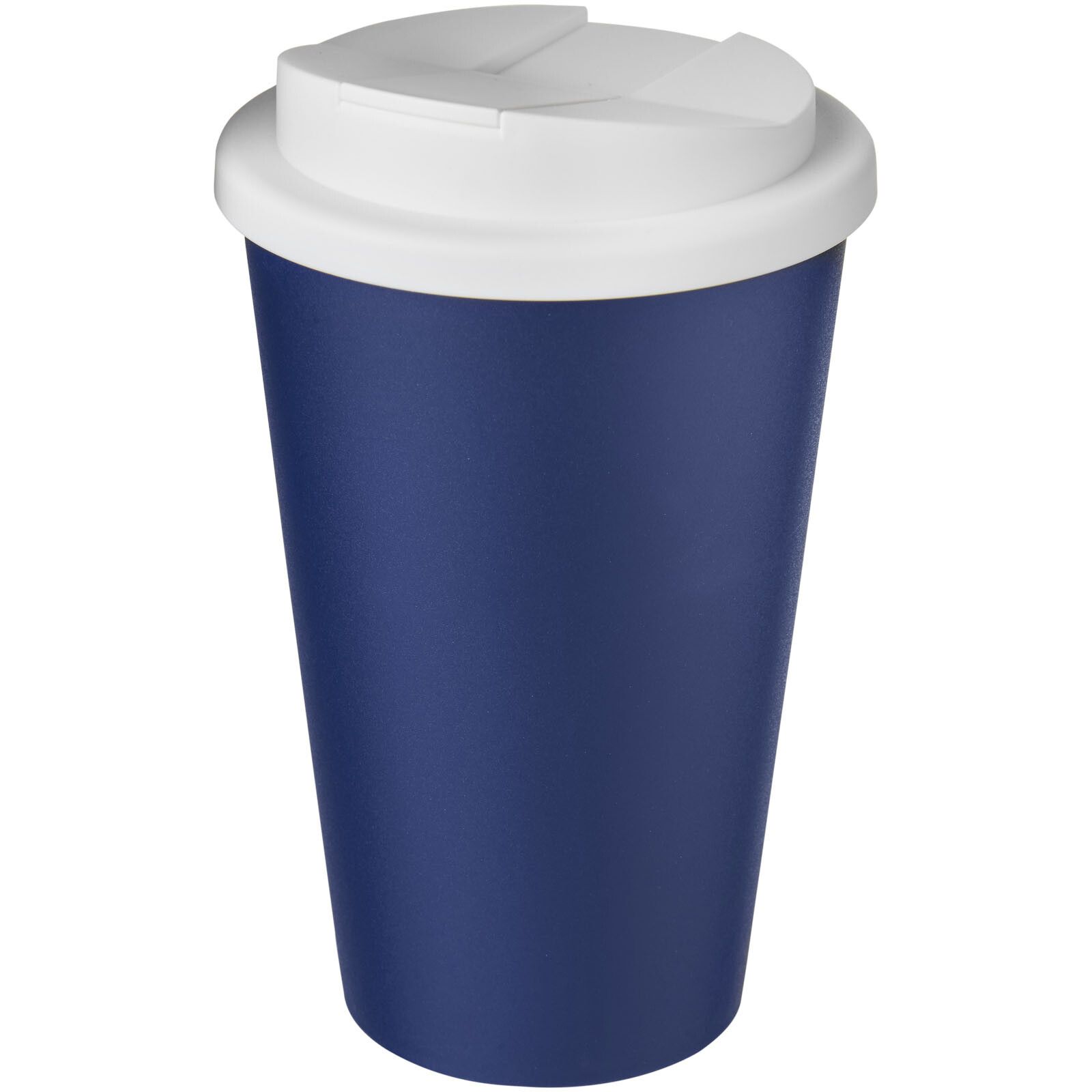 Americano 350 ml Isolierbecher mit auslaufsicherem Schraubverschluss - blau -  weiss-610