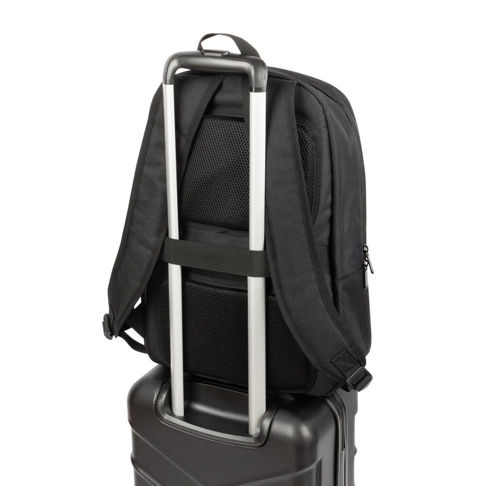 DRAMMEN Laptop-Rucksack aus hochdichtem 600D-Recycling-Polyester - schwarz-847