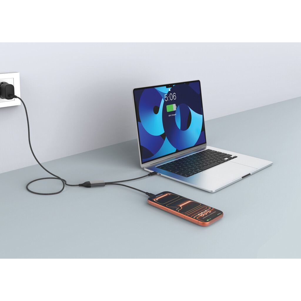 Terra 100W RCS-Kabel mit zwei USB-C-Ausgängen - schwarz-126
