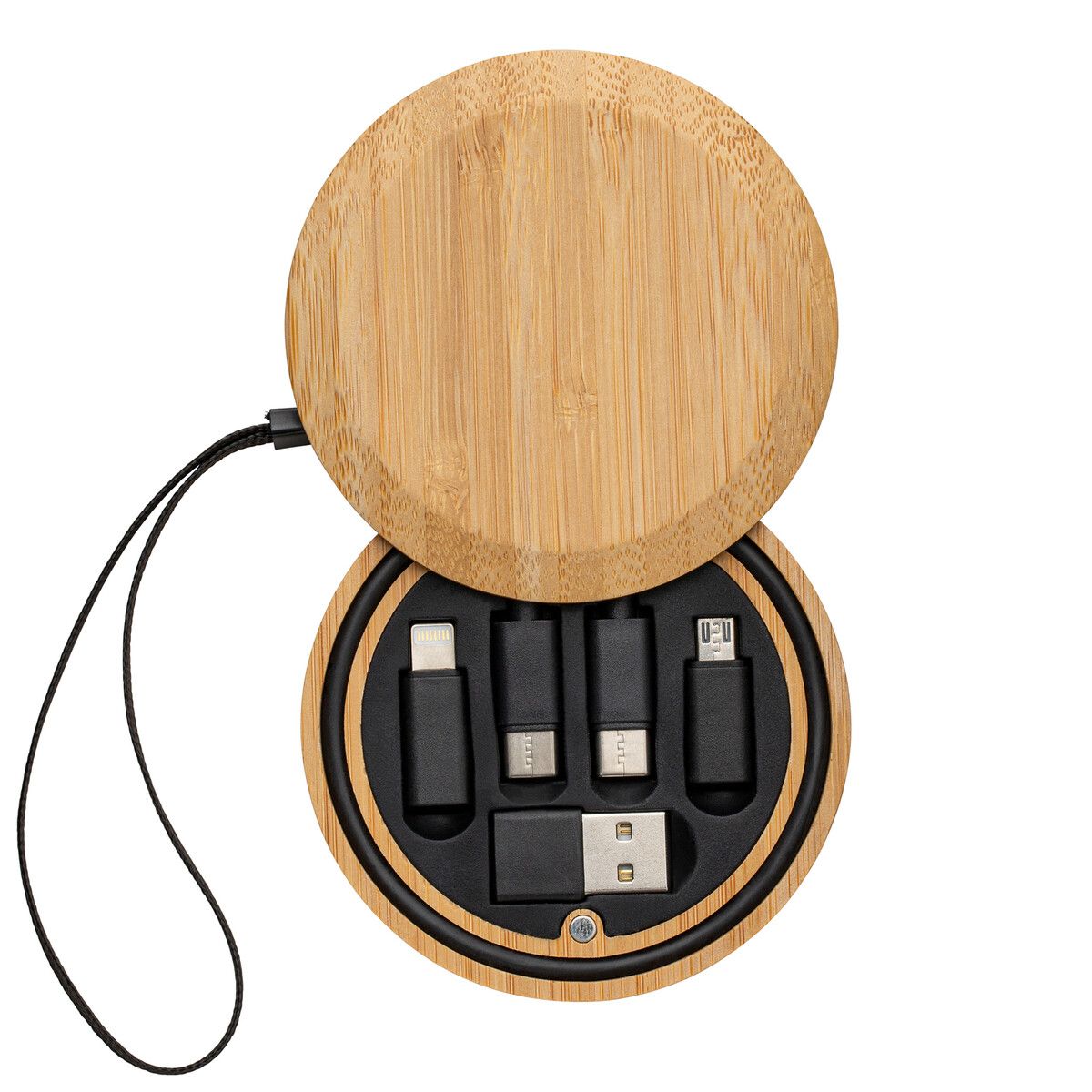 6-in-1 Ladekabel CONVERTICS BAMBOO - braun-40