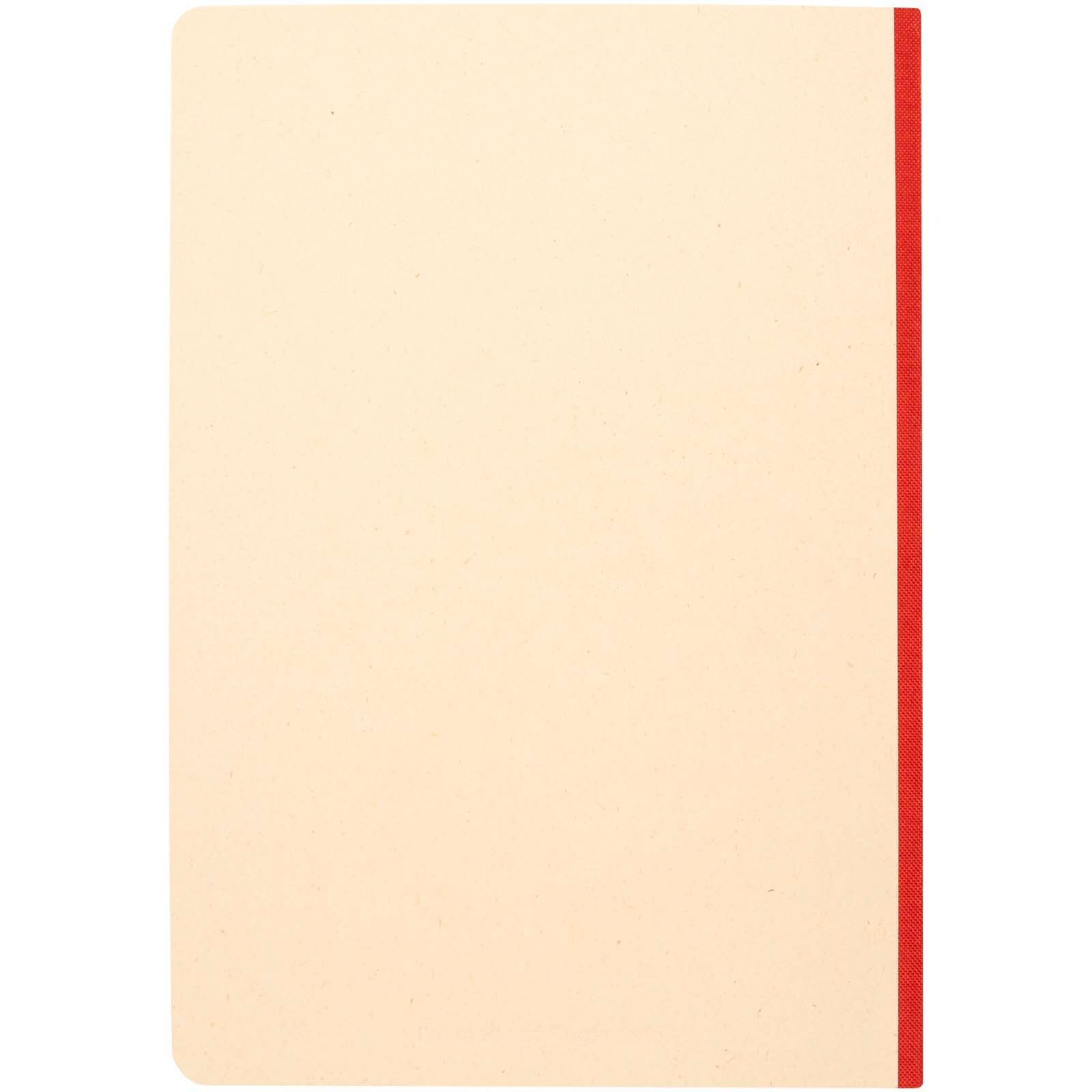 Liliana A5 Zuckerrohr und RPET Softcover Notizbuch - ziegelstein-799