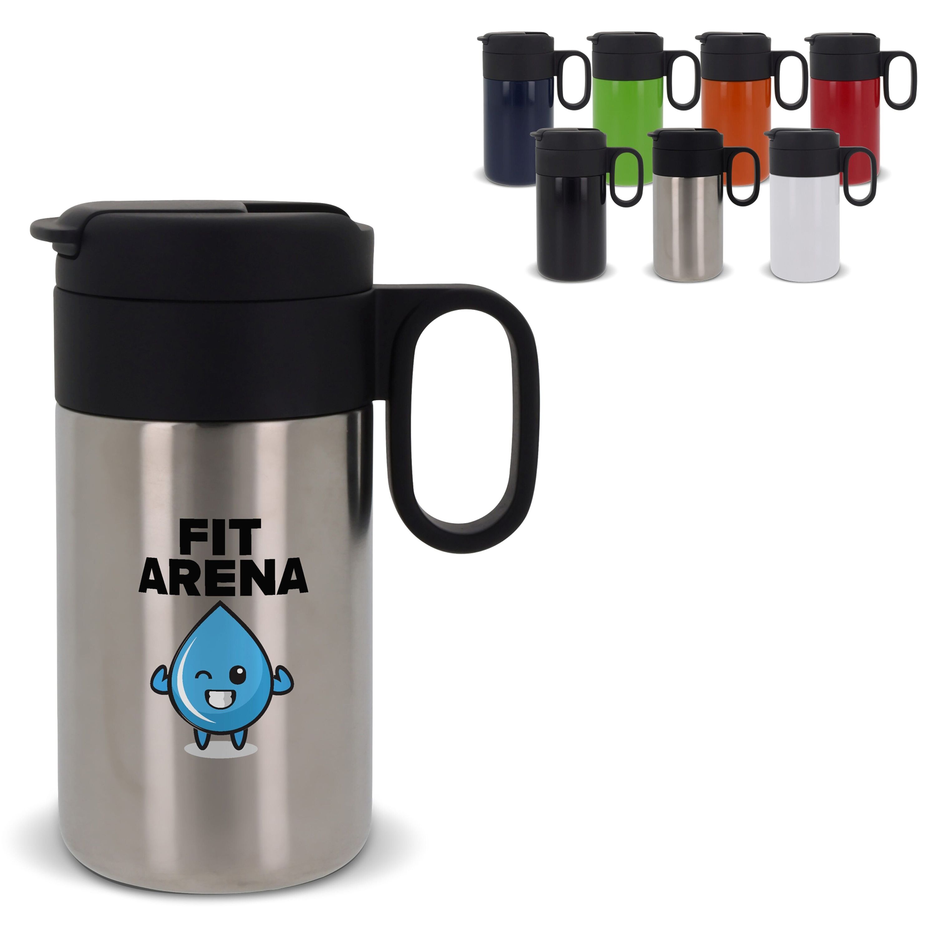 Isolierbecher Flow mit Griff 250ml - schwarz-381