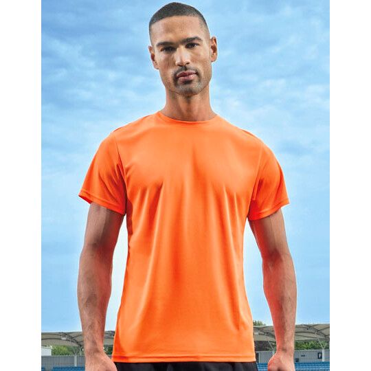 TriDri® Ion-Charge recycled textured tee - lightning orange-941