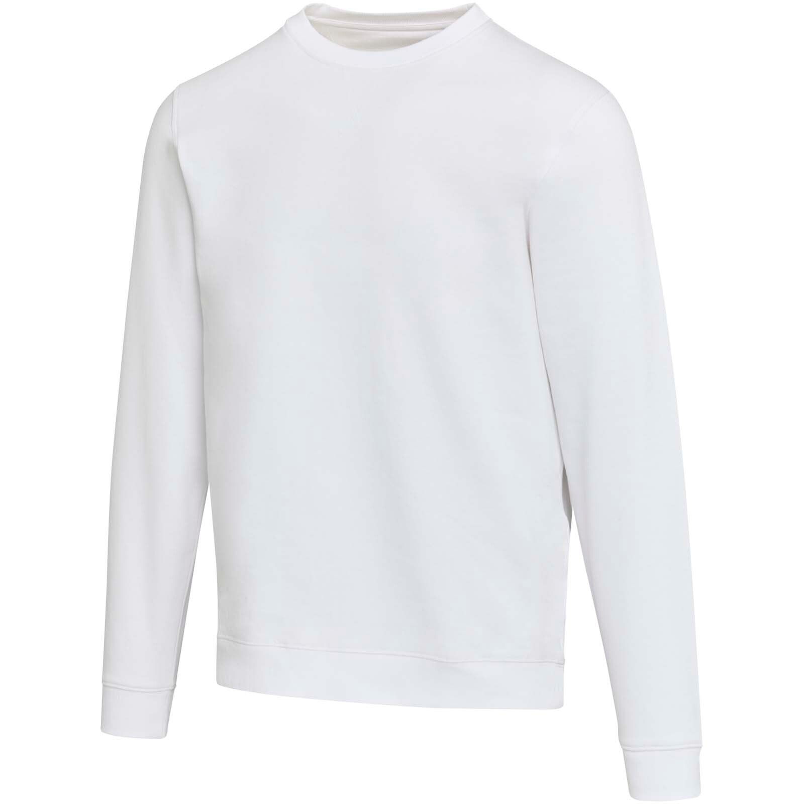 Jasper 280 g/m² Pullover mit Rundhalsausschnitt aus recycelter Bio Baumwolle (OCS), unisex - weiss-658