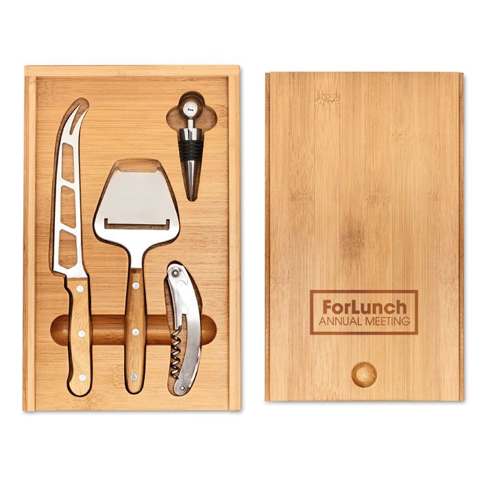 Wein und Käse Set WINE&CHEESE - holz-690