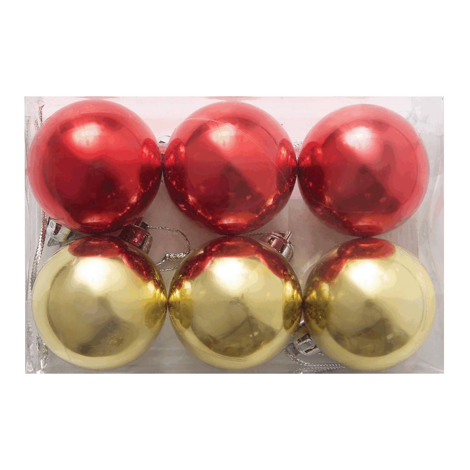 Baumkugeln XMAS LINE - gold - rot-675