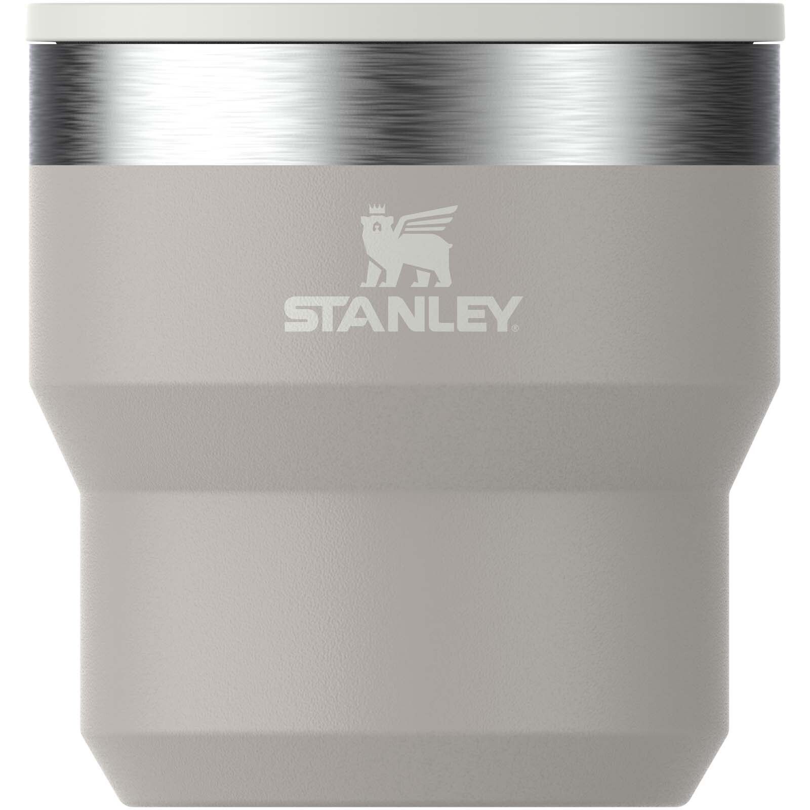 Stanley Stay Hot 295 ml Edelstahl isolierter, stapelbarer Camp Becher - grau-433