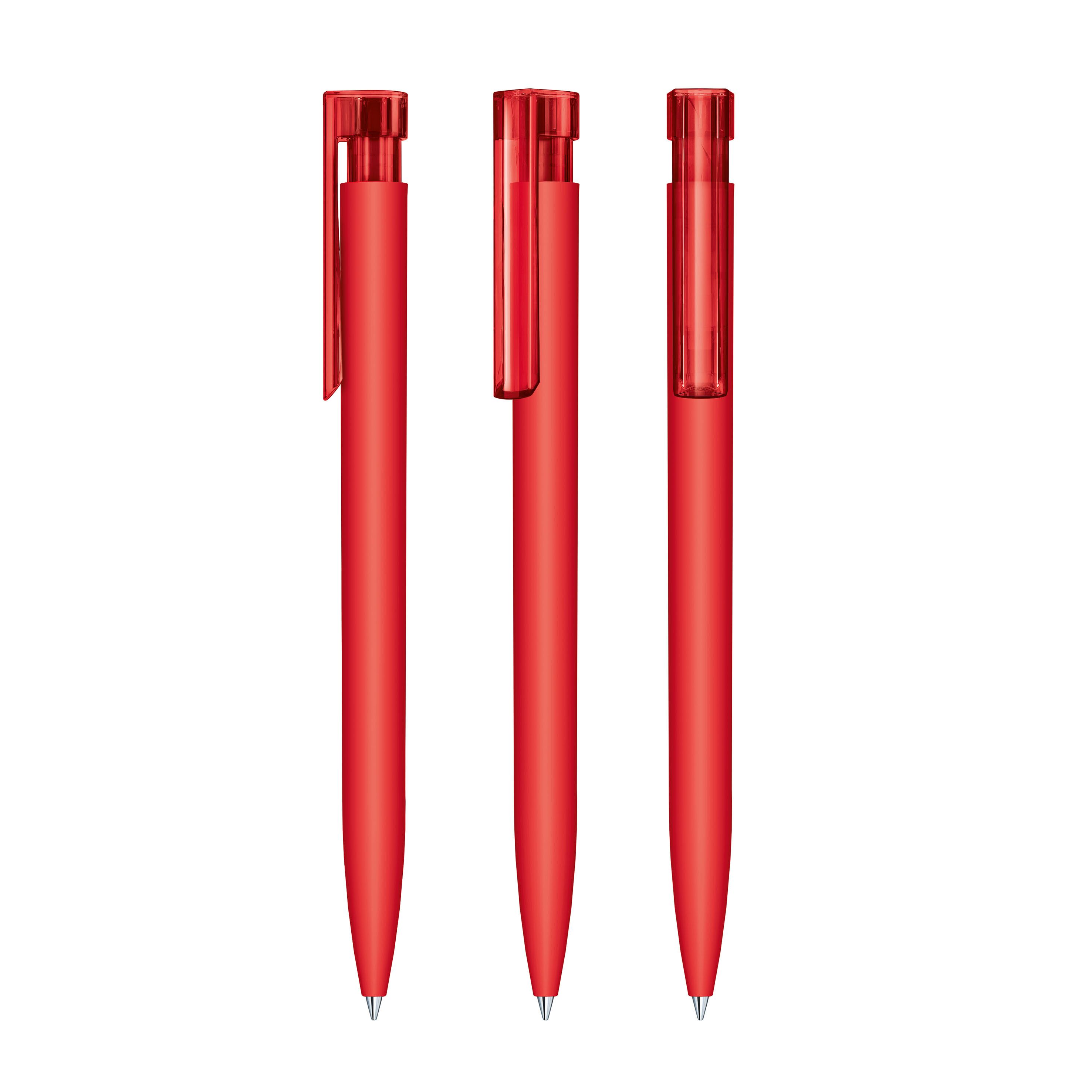 Liberty Soft Touch Druckkugelschreiber - rot-77