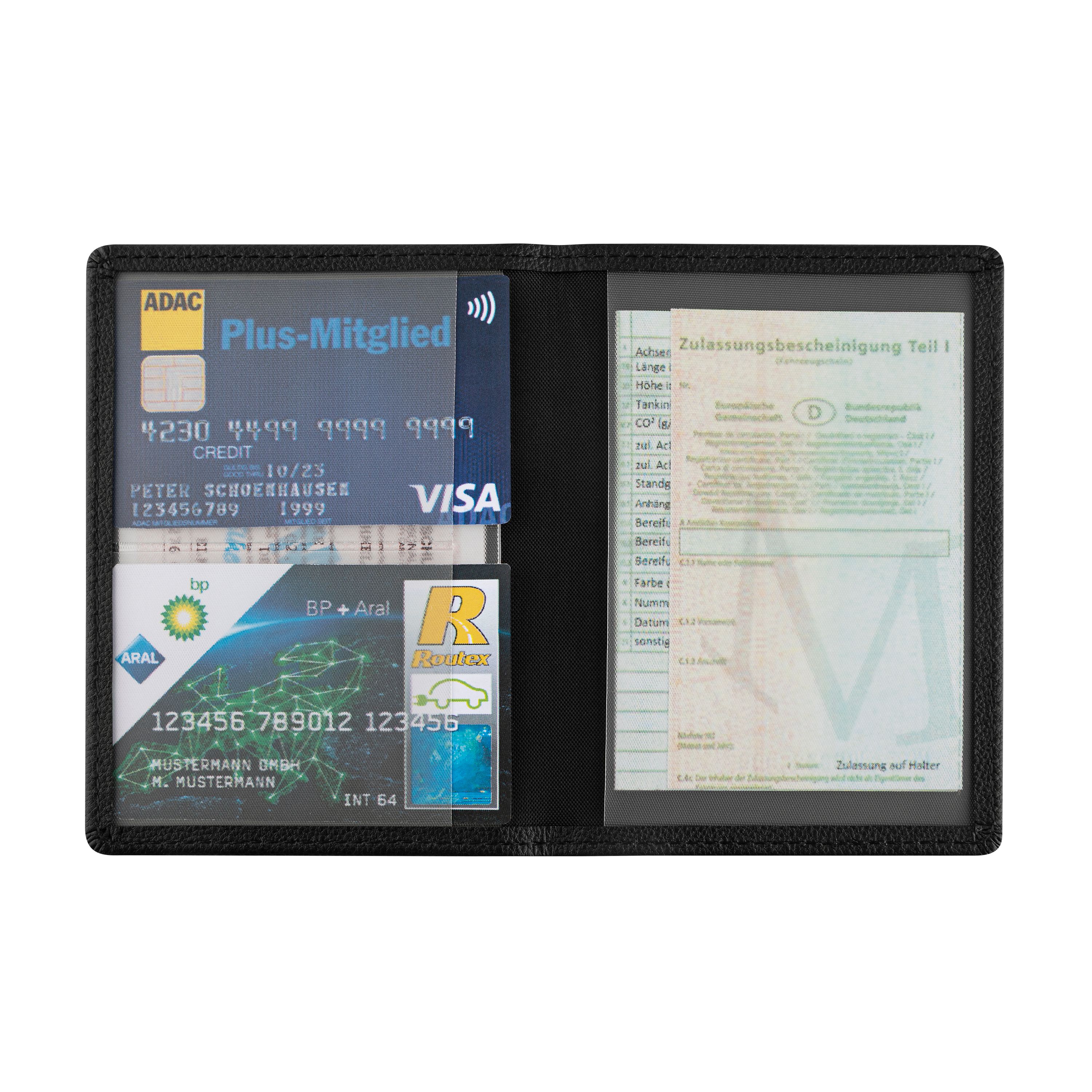 CreativDesign® "GoMobilty" Ausweistasche - Schwarz-465