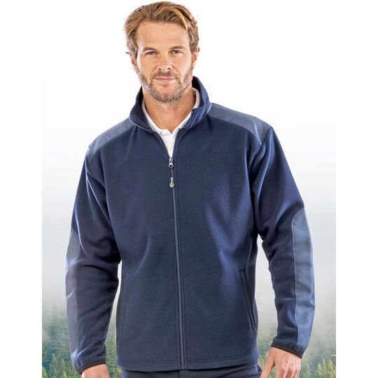 Recycled Heavy Duty Microfleece Jacket - navy-871