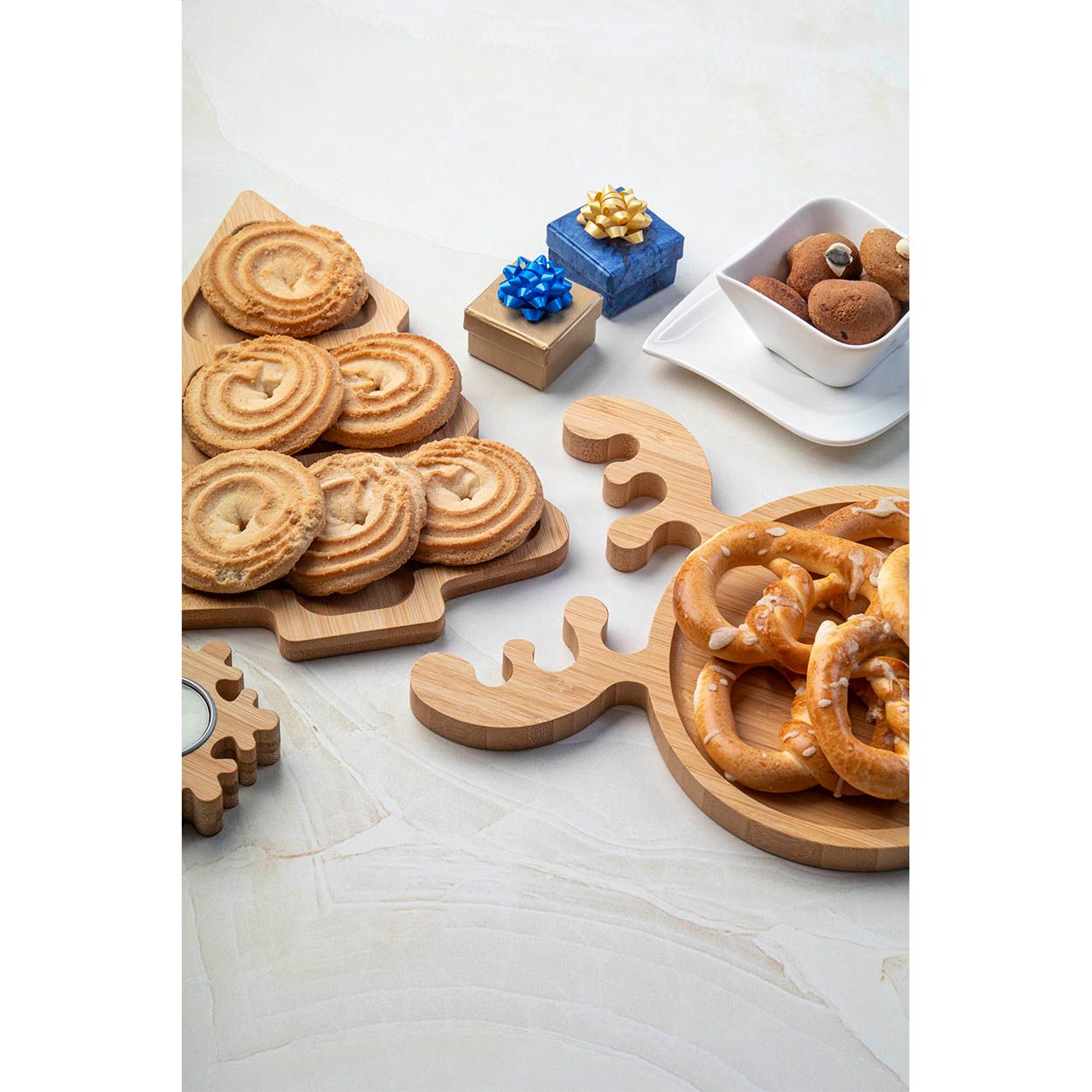 Kongle Weihnachtlicher Snackteller - natur-179