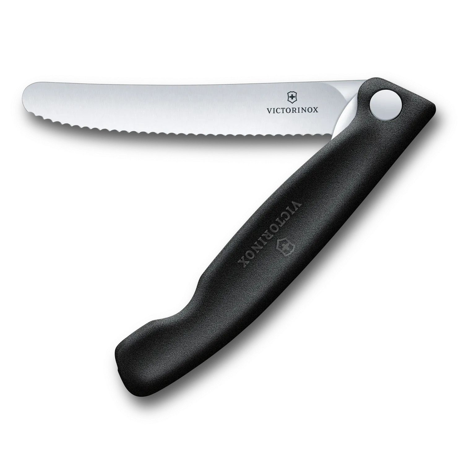 Swiss Classic Picknick Messer mit Wellenschliff - schwarz-625