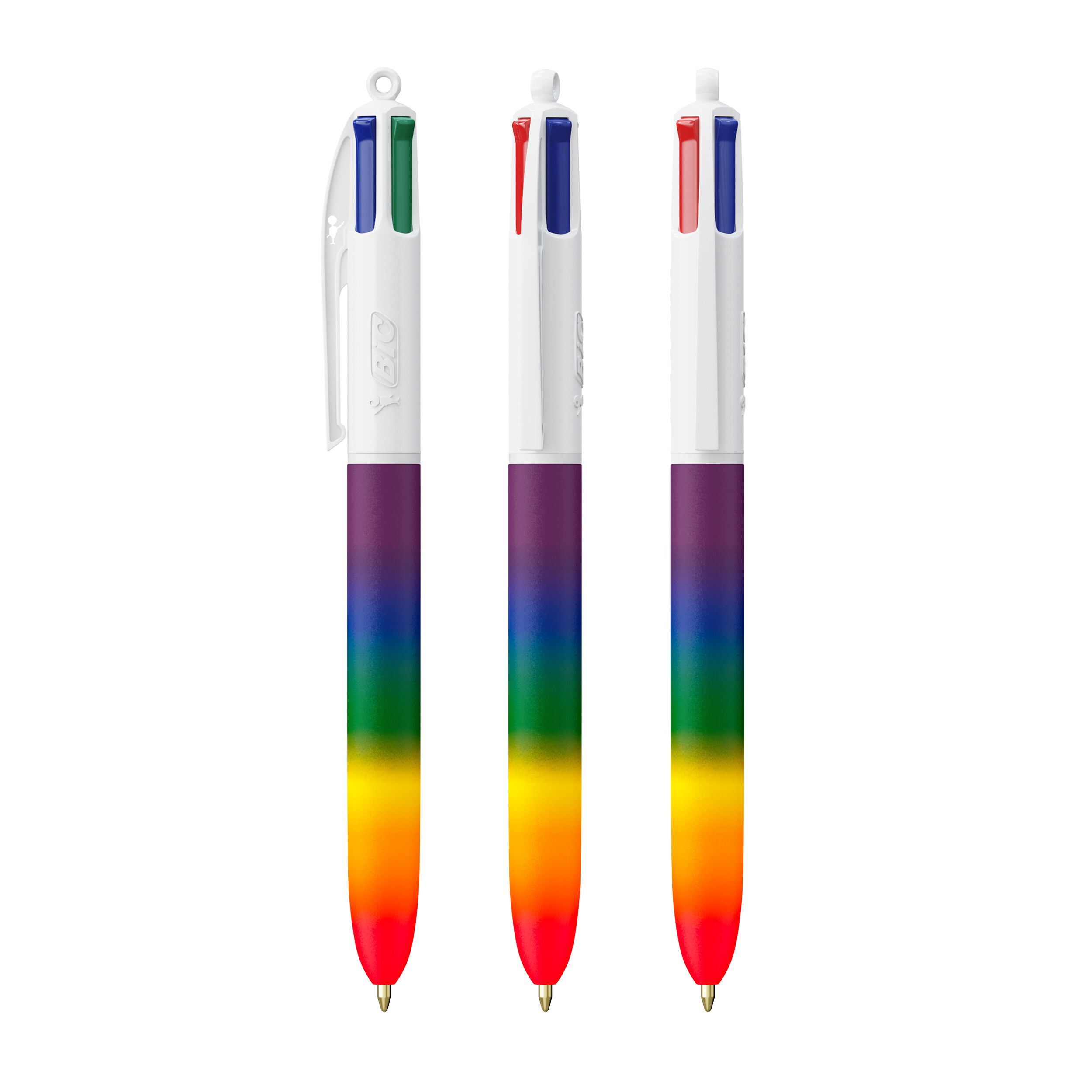 BIC® 4 Colours® Rainbow Decor - weiss - regenbogen-387