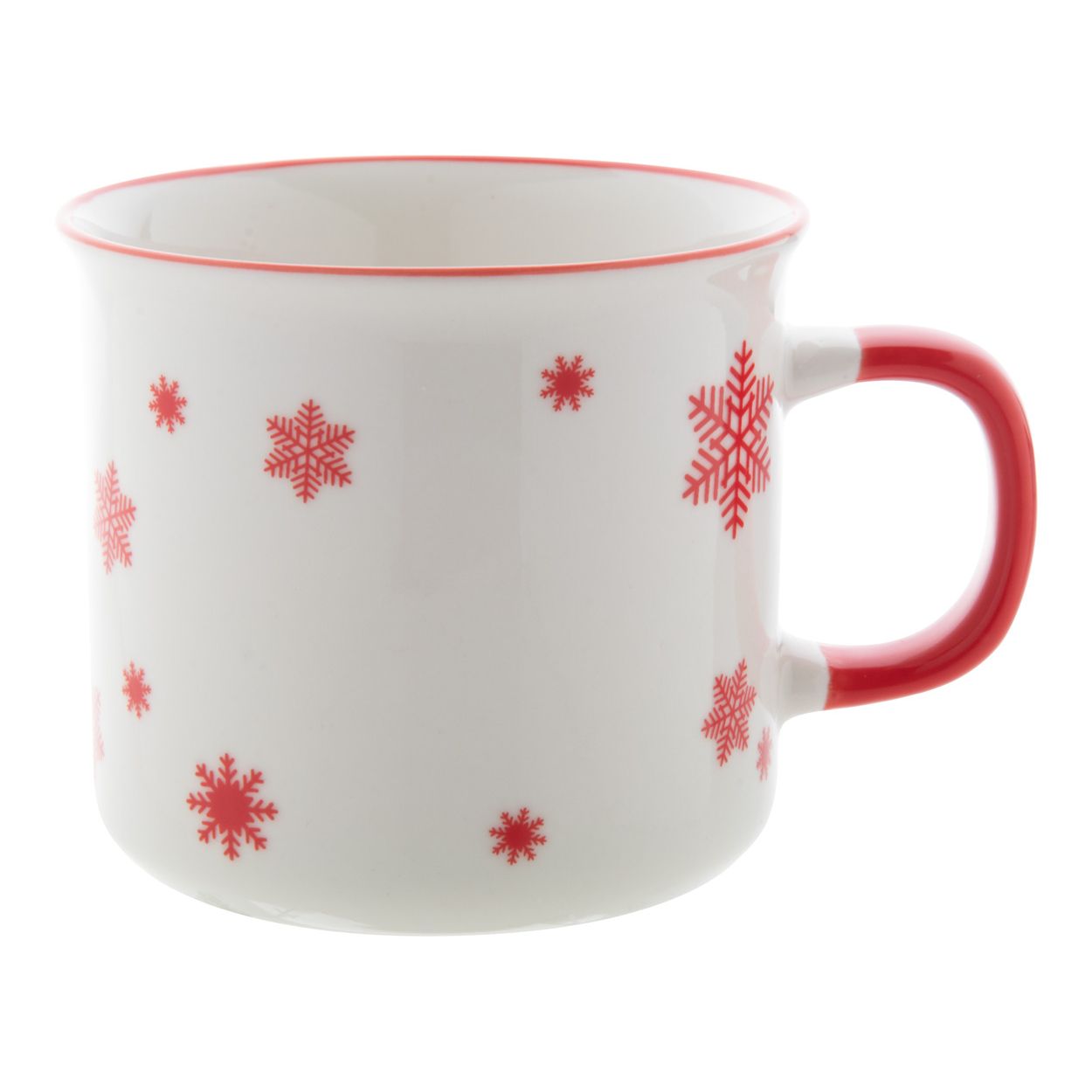 Nakkala Vintage Weihnachtstasse - rot - weiß-707
