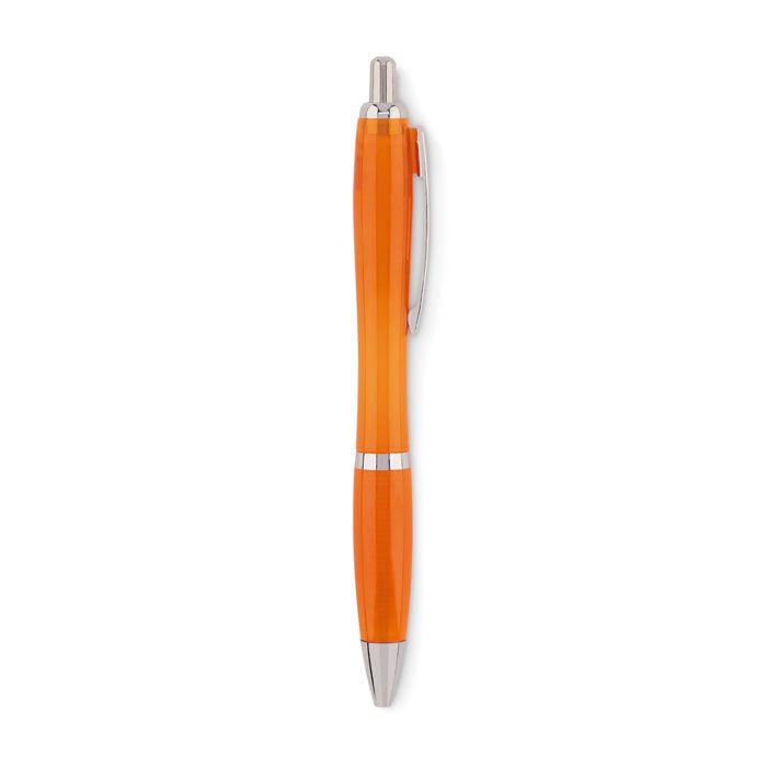 Druckkugelschreiber RPET RIO RPET - transparent orange-868