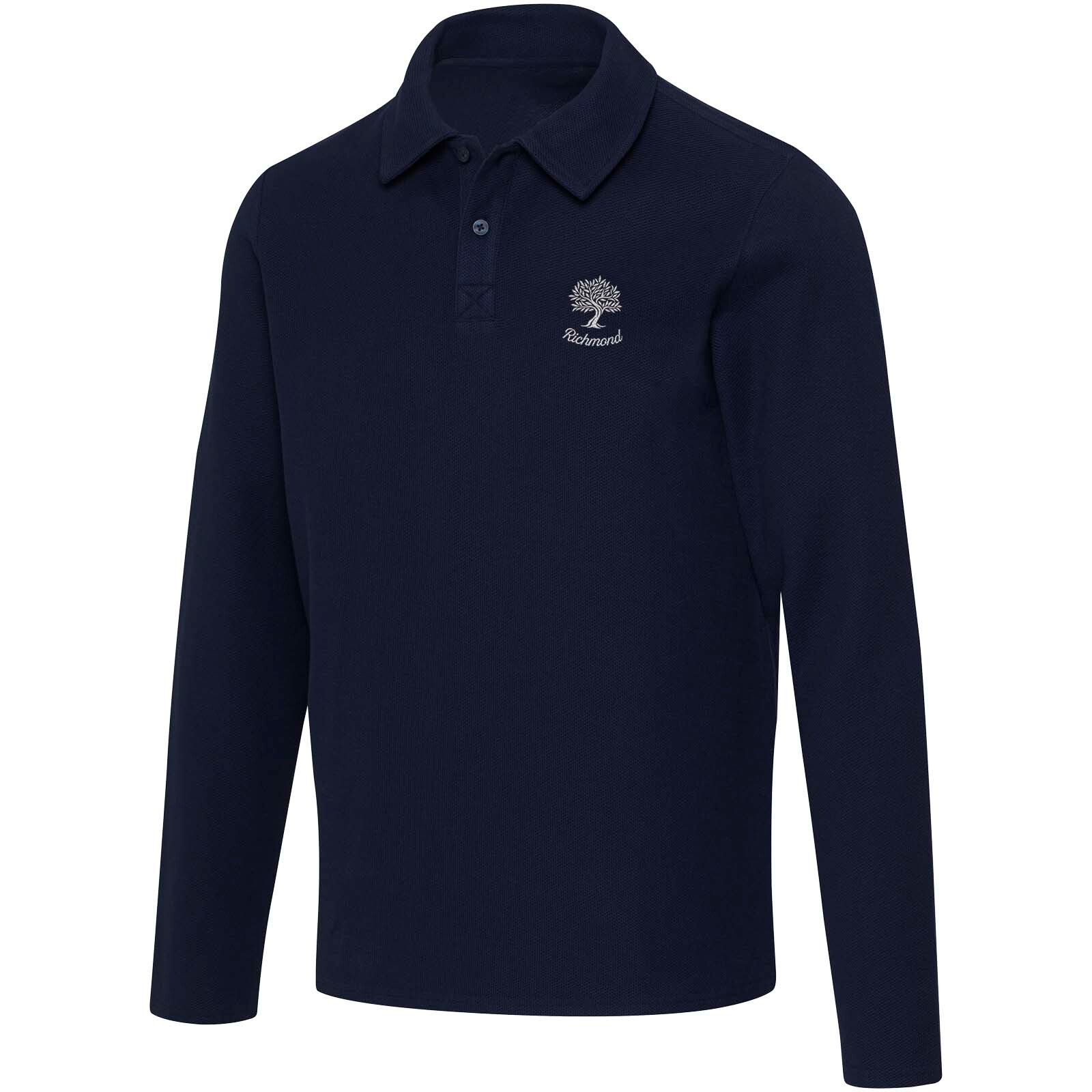 Apollo Langarm Poloshirt  - navy - 3XS-989