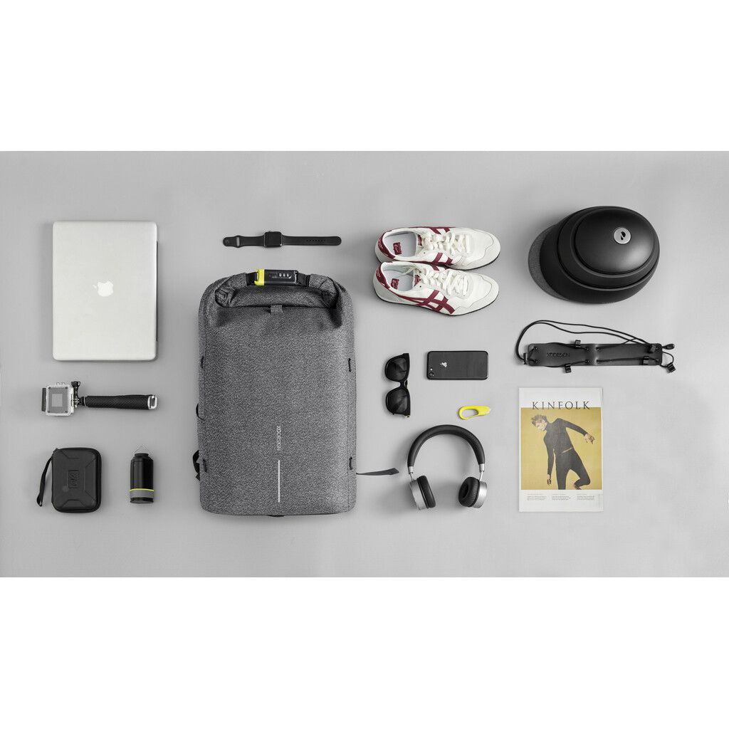 Urban schnitthemmender Anti-Diebstahl-Rucksack - grau-202