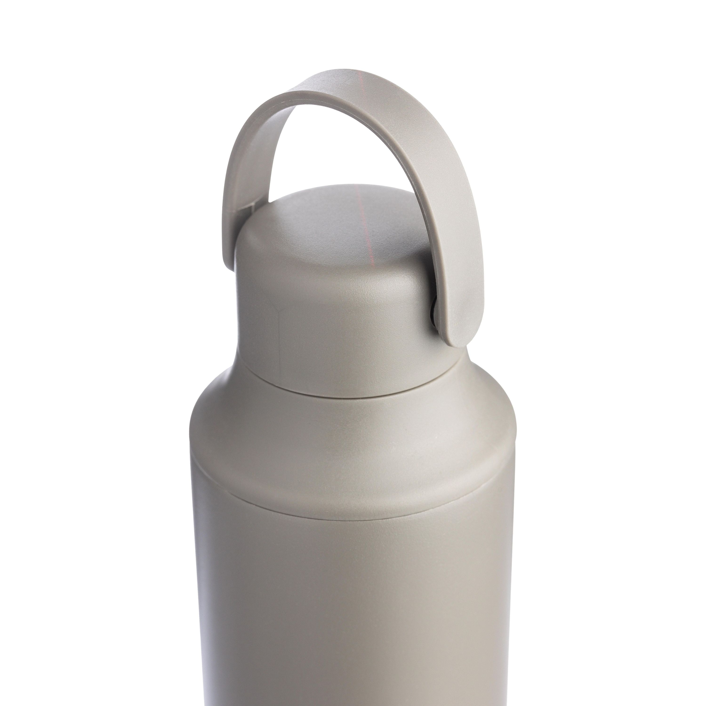 Doppelwandige Edelstahl-Trinkflasche (500 ml) Omari - schwarz-676