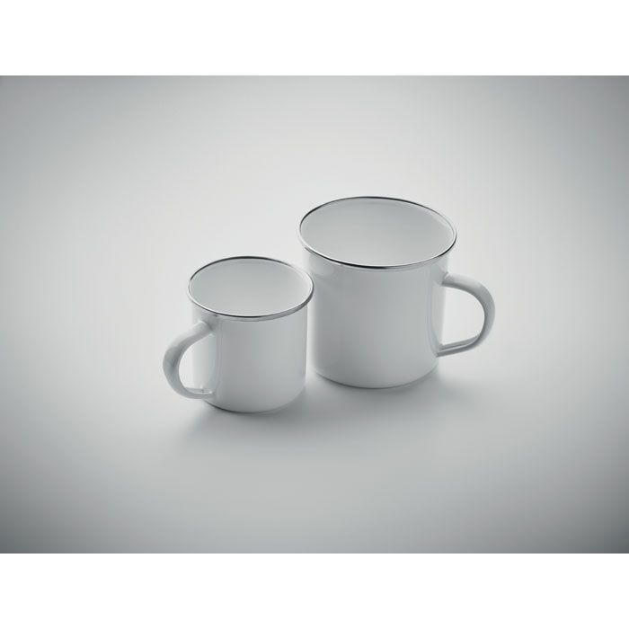 Emaille-Becher Subli 200 ml PLATEADO S - weiß-973